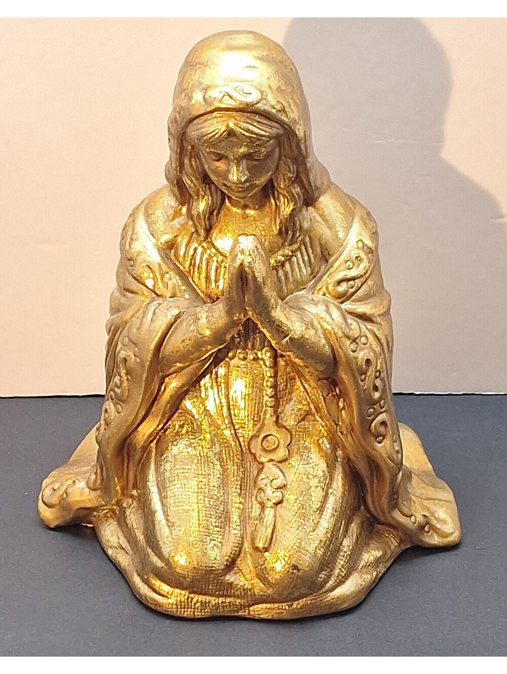 Rare 1996 Otagiri/Enesco Metallic Gold Nativity Figure - Mother Mary